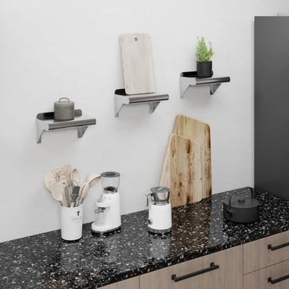 12 in. x 16 in. Stainless Steel Wall Mount Shelf