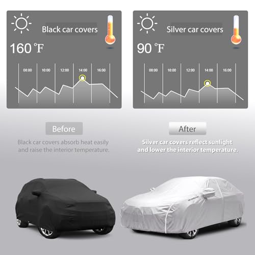 Sedan Car Cover Waterproof Heavy Duty Full Car Cover 175