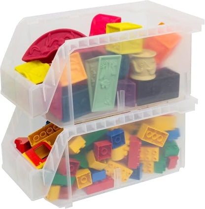 Akro Mils ReadySpace Large Stackable Plastic Storage Bins (6 Count)