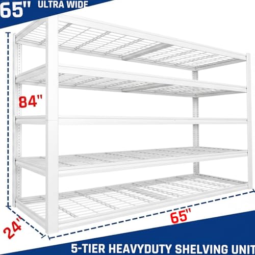 65" W Garage Shelving Heavy Duty