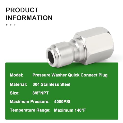 4PCS 304 Stainless Steel 3 (4 Count)