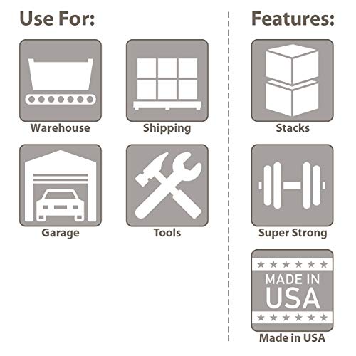 SW120705F101000 Plastic Straight Wall Storage Container Tote