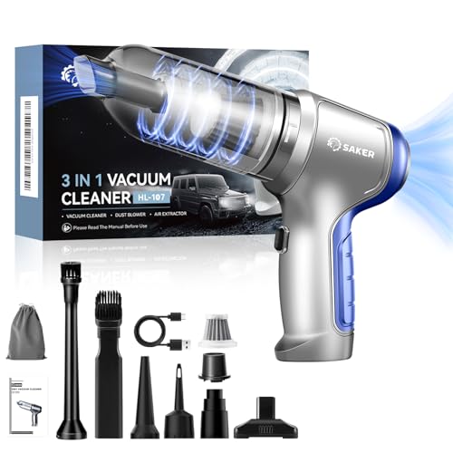 Handheld Car Vacuum Portable Cordless 15000Pa Blue