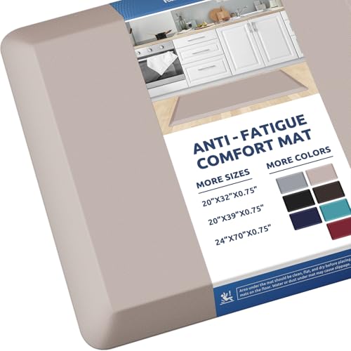 0.8" Thick Kitchen Floor Mat Cushioned Anti Fatigue