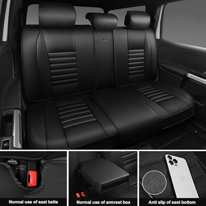 Nappa Leather Car Seat Covers Full Set