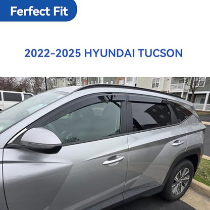 Window Visors Rain Guards for 2022 2023 2024 2025 2026 Hyundai Tucson