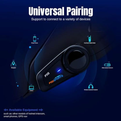 FX6 Motorcycle Bluetooth Headset