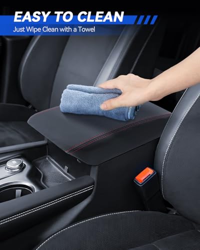 Armrest Cover for 2025 2024 2023 2022 2021 2020 Ford Explorer Accessories Center Console Middle Lid Pad Protector for Car Elbow Rest