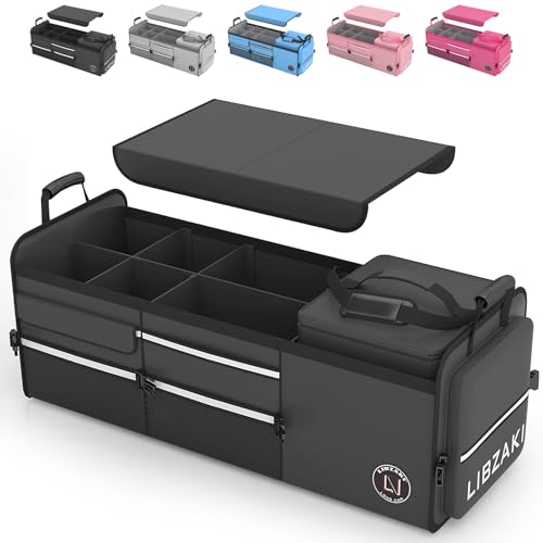LIBZAKI Oversize 4 in 1 Car Trunk Storage Organizer