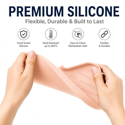 Silicone Soap Dish with Drain Spout