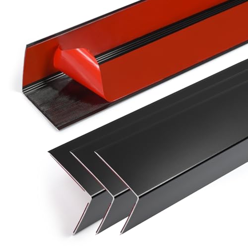 4PCS 45" Black Metal Corner Protectors (4 Count)