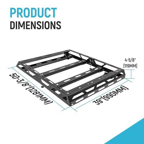 50" x 39" x 4.75" Roof Rack Cargo Basket W