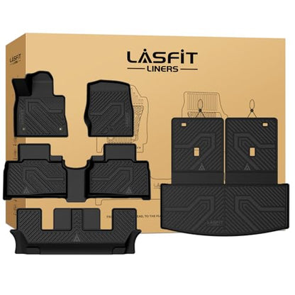 Floor Mats for Ford Explorer 6 Seats with Second Row Center Console (5 Count)