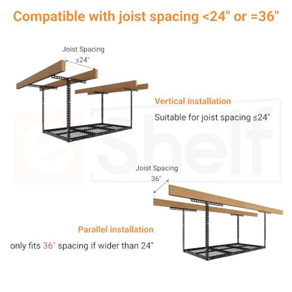3x6ft Overhead Ceiling Garage Storage Rack