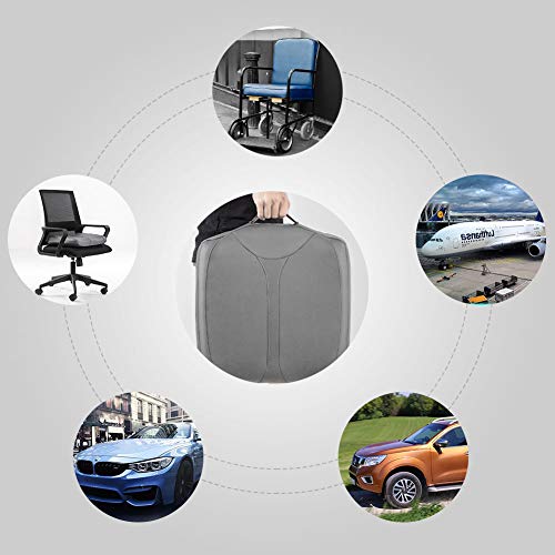 Leather Car Memory Foam Heightening Seat Cushion for Short People Driving