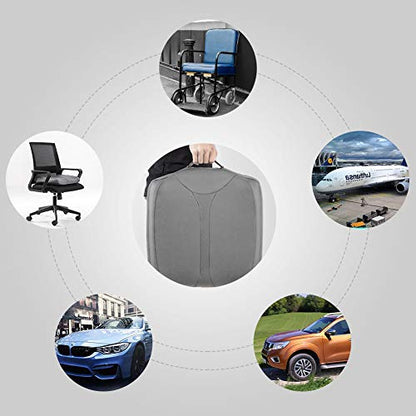 Leather Car Memory Foam Heightening Seat Cushion for Short People Driving