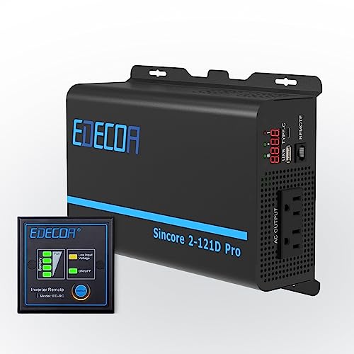 Pure Sine Wave Inverter 1200W 12V DC to 110V AC