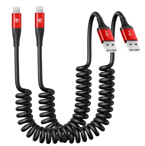 Coiled Lightning Cable 3ft (2 Count)