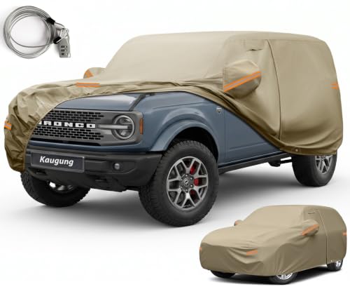 Custom Fit Car Cover for Ford Bronco 4 Door 4Dr