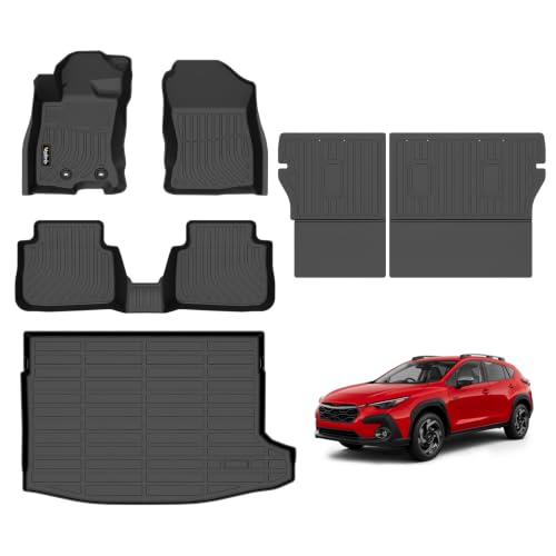 Floor Mats & Cargo Liner Backrest Mat for Subaru Crosstrek Hybrid 2026 All Weather Liners Custom Fit Subaru Crosstrek Hybrid 2026 Durable Accessories