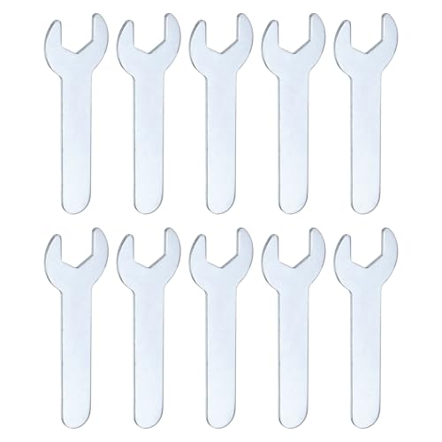 10pcs Small Wrench Open End Wrench 12x70x1.5mm Metric U (10 Count)