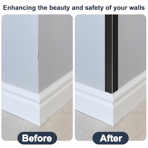 4PCS 45" Black Metal Corner Protectors (4 Count)