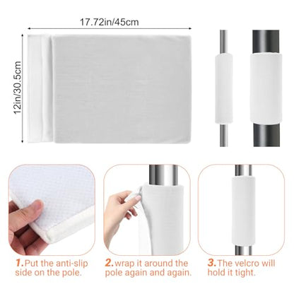4pcs Basement Pole Wrap 12x14.5 Inch White (4 Count)