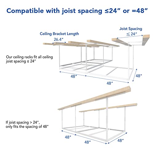 4x8 Overhead Garage Storage Rack (2 Count)