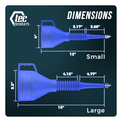 FlexAll Long Flexible Oil Change Funnels for Automotive Use