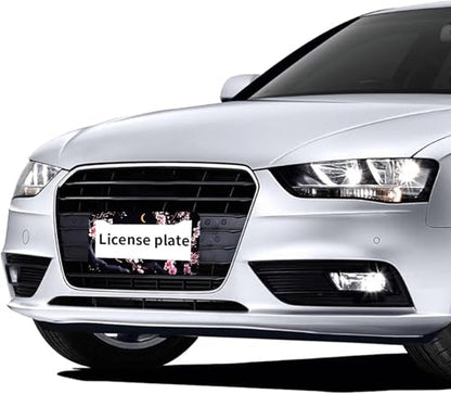 Flowers Plum Blossom Moon License Plate Frames