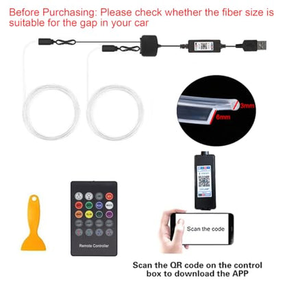 Interior Car LED Strip Lights (2 Count)