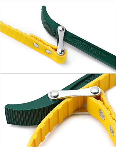 15" + 12" Belt Strap Wrench (2 Count)