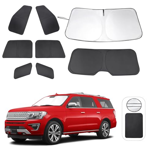 TTINGLU Window Shades for Ford Expedition SUV 2018 (8 Count)