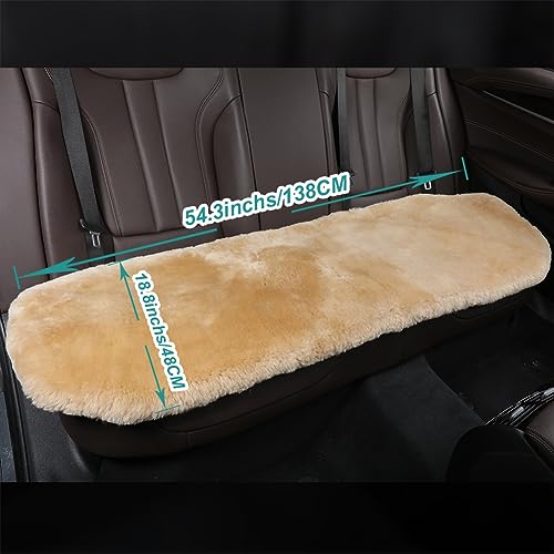 Genuine Sheepskin Car Rear Seat Rear Cover for Fuzzy Fur Wool Cushion