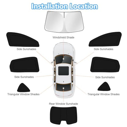 Car Window Shades for Nissan Altima 2013 (8 Count)