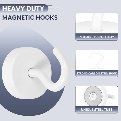 Magnetic Hooks Steel Tube Design for Cruise (10 Count)