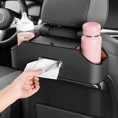 Car Back Seat Organizer with 2 Cup Holders (22.9281 Ounce)