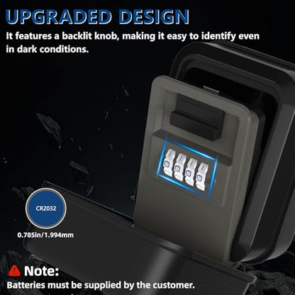 Car Window Lock Box with Light Up Dials