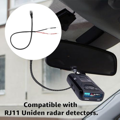 RJ11 Mirror Tap for Uniden Radar Detector Hardwire Kit 3005201U 1PCS