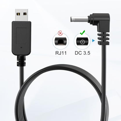 USB to DC3.5 Radar Detector Power Cord