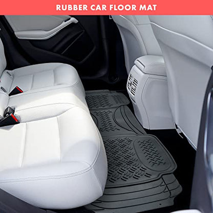 Heavy Duty Black Rubber Car Floor Mat by Vaygway