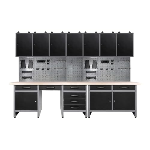 Steel Cabinet Tool Organizer Workbench Set System