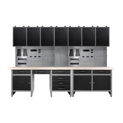Steel Cabinet Tool Organizer Workbench Set System