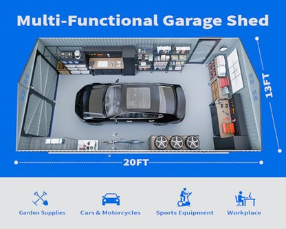20 x 13 FT Outdoor Storage Shed