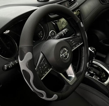 D Shaped Comfy Grip Steering Wheel Cover 14.5