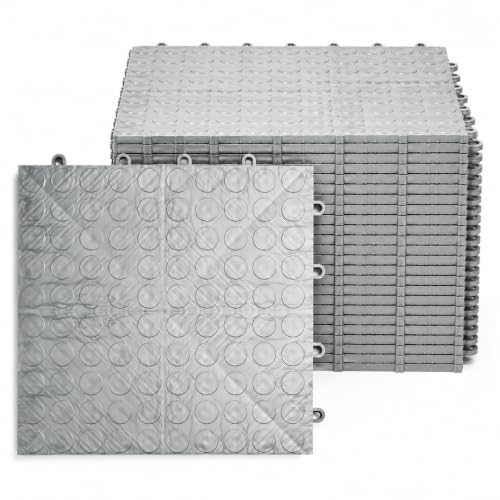 SnapLock GarageDeck 12"x12" Interlocking Garage Floor Tiles (24 Count)