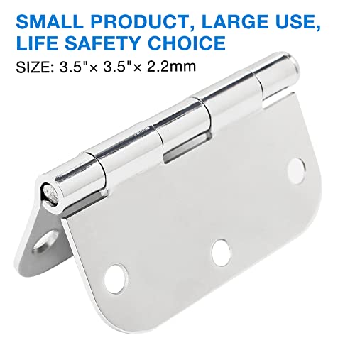 Rounded Door Hinges 3.5" X 3 1 (36 Count)
