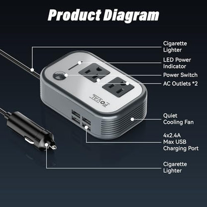 200W Car Power Inverter