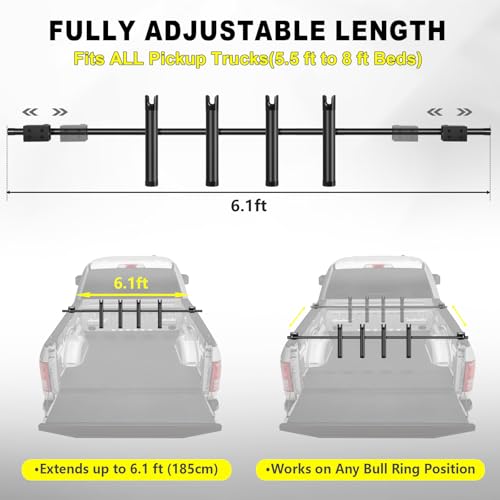Fishing Rod Holder for Truck Bed