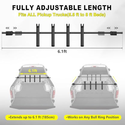 Fishing Rod Holder for Truck Bed